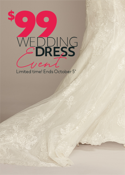 fall for our newest styles with up to $150 off wedding dresses